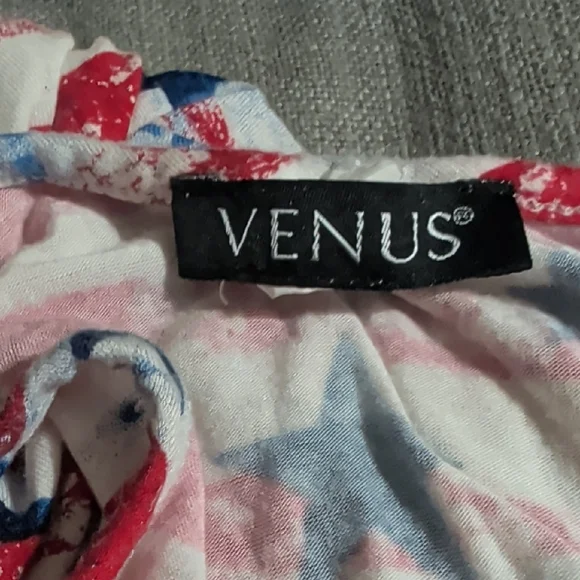 VENUS Red and Blue Star Striped Tank Top - Picture 5 of 7